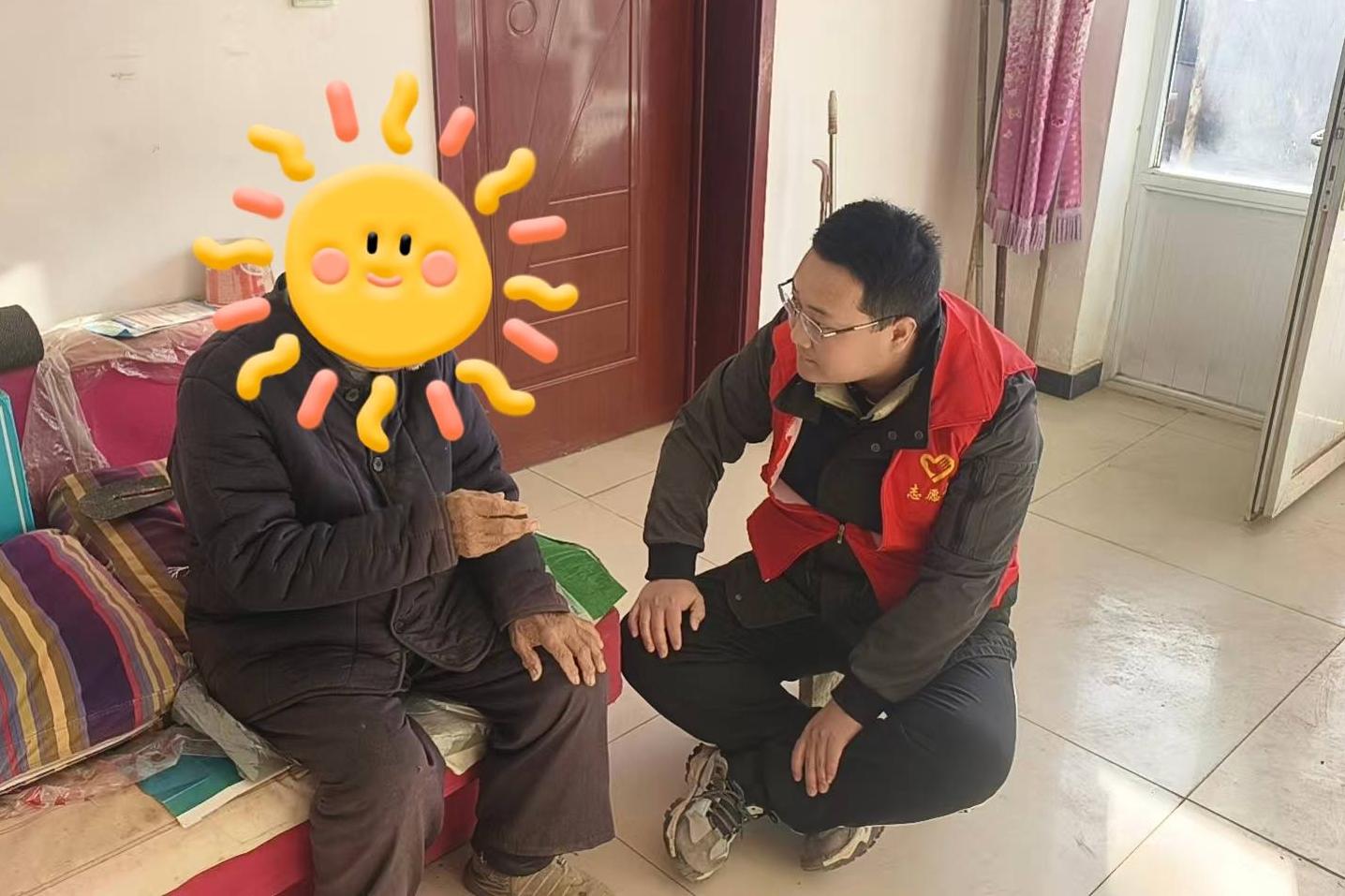 【大孟庄镇社工站】小王庄村：“元旦佳节送温暖 组织关怀进万家”党员入户慰问活动