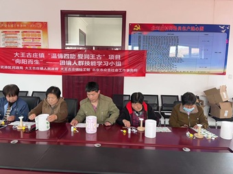 【大王古庄镇四助服务】“向阳而生”困境人群技能学习小组 【大王古庄镇四助服务】“向阳而生”困境人群技能学习小组