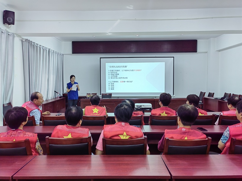 【大王古庄镇社工站】“迎上合 展风采 争做文明有礼天津人”主题志愿活动